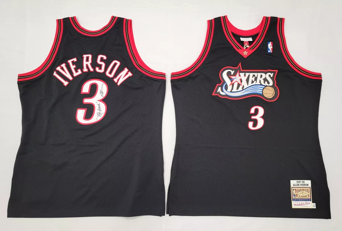 Mitchell Ness M&N Allen Iverson Authentic 76ers Sixers jersey