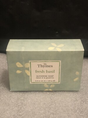NEW THYMES Fresh Basil Luxurious Bath Soap