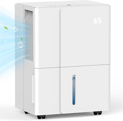4500 Sq. Ft Dehumidifier with Wheels,50 Pints, 4 Modes, LED Display, 24H Timer