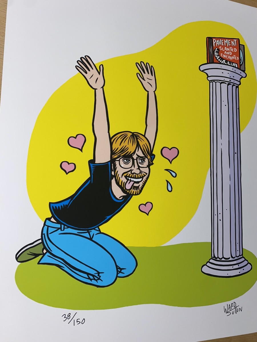 Trey Anastasio Phish Pavement Poster Ward Sutton Signed X