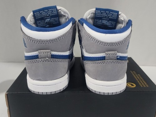 Air Jordan 1 Retro High OG True Blau/Weiß/Grau (Td) Gr. 4c Neu FD1413 410 ohne Deckel - Bild 2 von 7