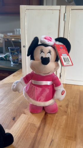 Disney 2013 MINNIE MOUSE 12" PELUCHE ANIMADO BAILA Y CANTA UNA CANCIÓN DE NAVIDAD - Vídeo 1 de 1