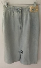 Vintage Limited Edition Gitano Blue Light Wash Denim Jean Skirt Midi Women  s 12