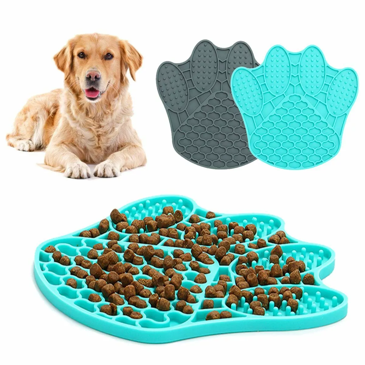 New Pet Dog Slow Feeding Food Mat For Dogs Cats Food Bowl Silicone