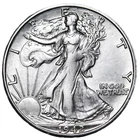 1942-S Walking Liberty Half Dollar In AU Condition