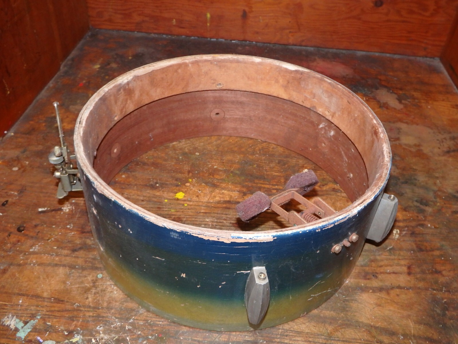 Rare Slingerland 14 Vintage Wooden Snare For parts or repair eBay