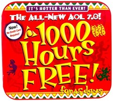 RARE "Peppers" America Online Collectible / Install Disc Vintage AOL CD v7.0 TIN