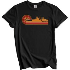 Retro Style Manchester England Skyline T-Shirt - Manchester Shirt