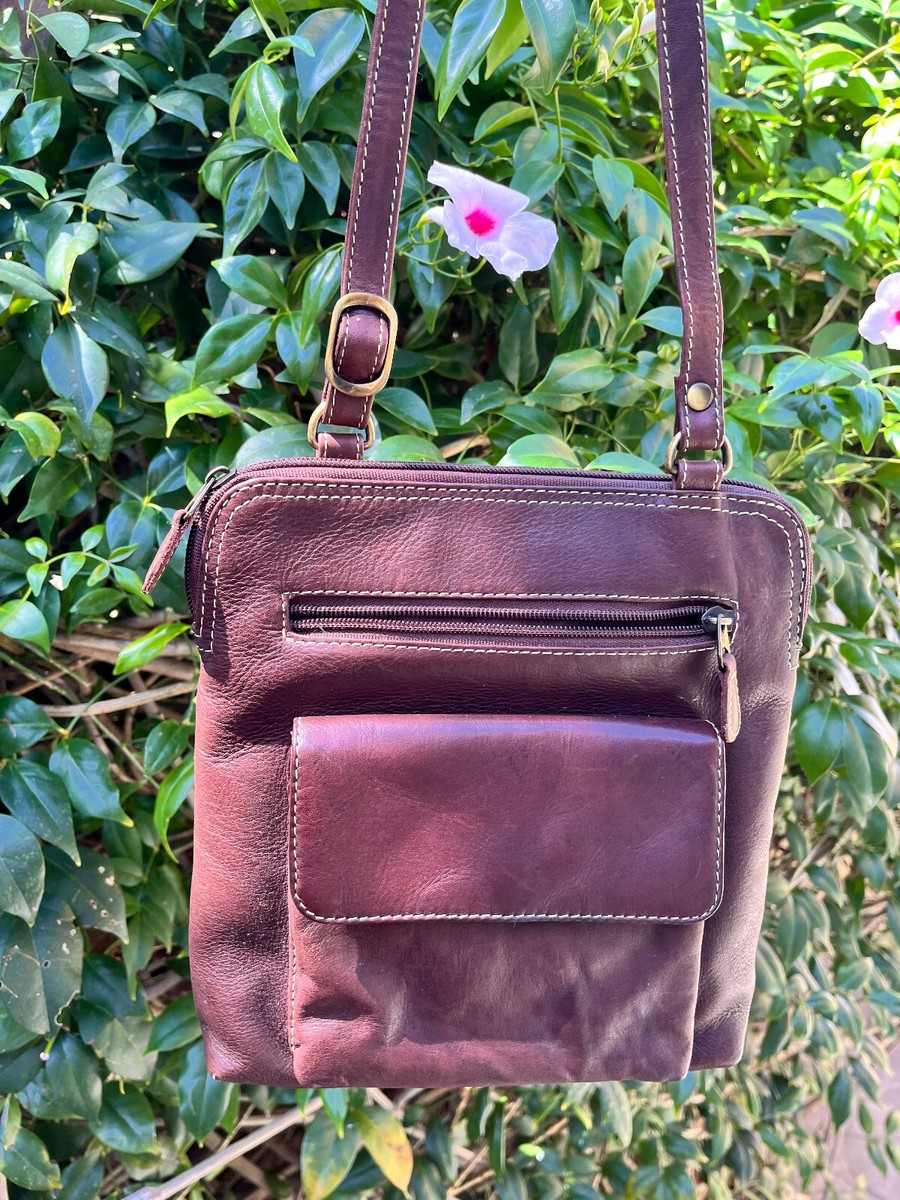 CHAOS Leather Collection BROWN LEATHER Crossbody Handbag - 8  display picture 2