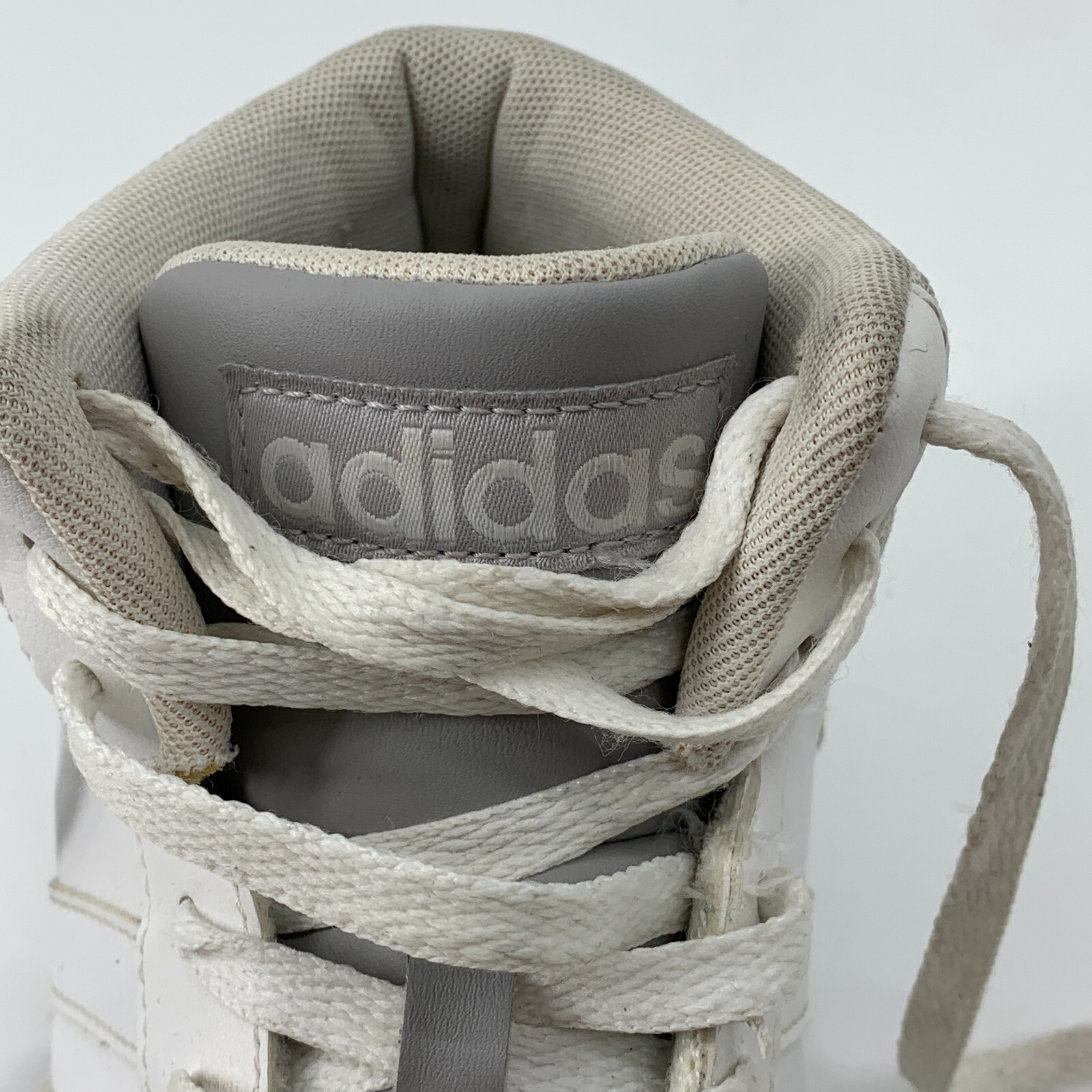 Adidas Hoops 2.0 Men's Mid Basketball Shoes White Gra… Gem