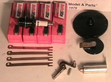 1928-1931 Model A Ford Tune-up Kit With Spark Plug Set And Distributor Parts.