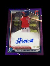 2024 Bowman Chrome - Welbyn Francisca #BMA-WF Purple Refractor Autograph /199