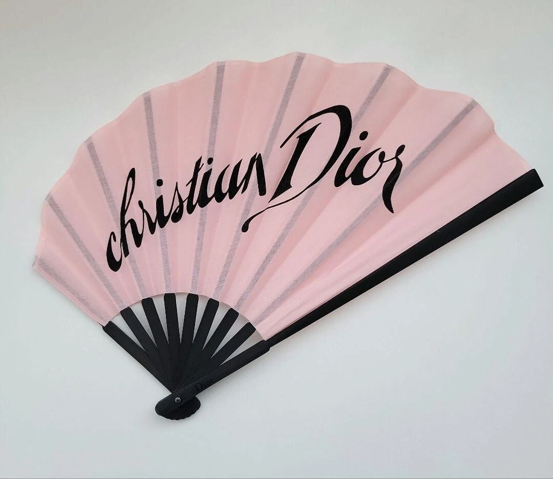 Ventilateur pliant Christian Dior authentique ventilateur pratique sensu nouveauté rose Miss Dior