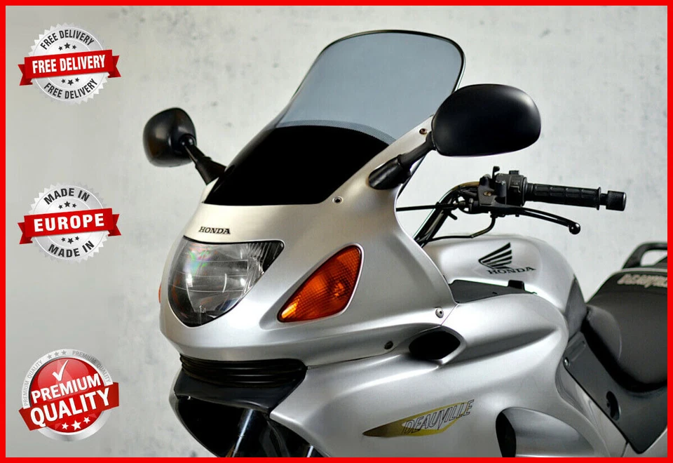 HONDA NT 650 V DEAUVILLE 1998-2005 HAUTE PARE-BRISE TOURING ÉCRAN 4 COULEURS - Photo 1/4