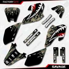 Woodland Savage Camo Racing Graphics kit fits Honda 2001-2004 XR80 XR 80 01-04