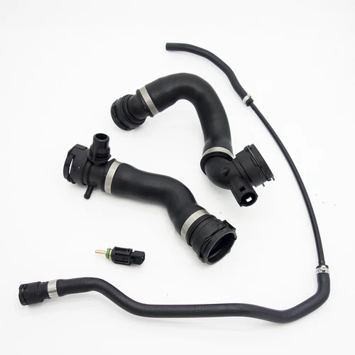 Low&Upper Radiator Coolant Hose + Vent Line Hose + Sensor 17127531581 For BMW - Picture 3 of 6