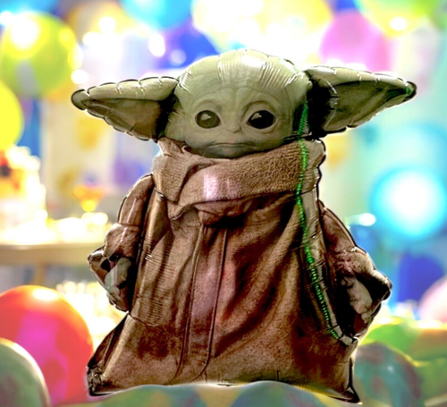 Star Wars Mandalorian GROGU Baby Yoda 31" Weighted Foil Balloon Buddy NEW