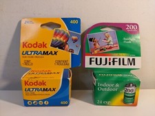 Fujifilm, 200 Speed, Kodak Ultramax 400 24 Exposure, 35mm Film Expired 