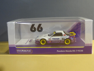 Tarmac Works - WHITE / PURPLE - PANDEM MAZDA RX-7 FC3S | eBay