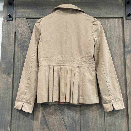 J Crew Women's Chino Classic Twill Collared Fitted Pleated Back Jacket Size 0 - Picture 4 of 13