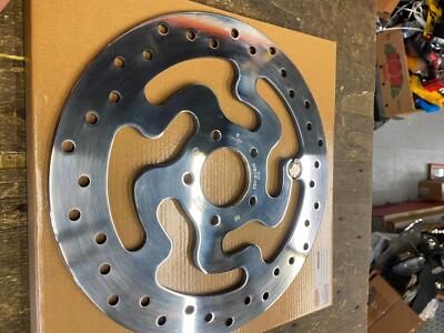 こちら1173 OEM SS Polished Front Brake Rotor Harley Left 11.8 Touring FLH