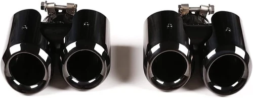 Fits for LR Defender 90 110 2020-2025 2PC Glossy Black Tailpipe Exhause Pipe - Picture 7 of 7