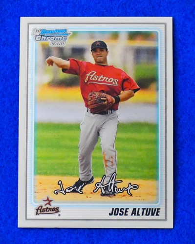 JOSE ALTUVE 2010 Bowman Chrome baseball ROOKIE card Houston Astros MLB Rc ******