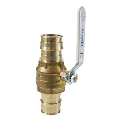 Uponor LFR4817575 ProPEX LF Brass Ball Valve, 3/4'' PEX x 3/4'' PEX, Full Port