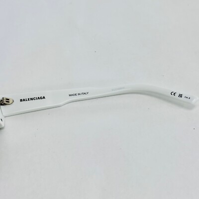 BALENCIAGA シルトフレムサンクラス BB0004S005 005 BALENCIAGA SKI 0004 White Silver Mirrored Mask Fashion