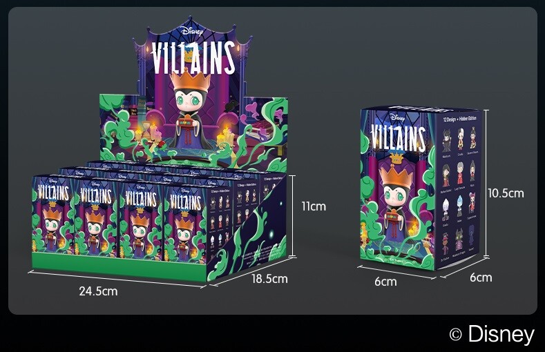 PopMart Disney Villains Series Set of 12 PCS w/ Different