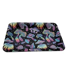 Decorative Remote Side Table Mushrooms Galaxy metal Plate Decoration Snack Tray