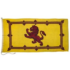 Vintage Wool Lion Rampant Scottish Royal Banner Scotland Flag Cloth Nautical