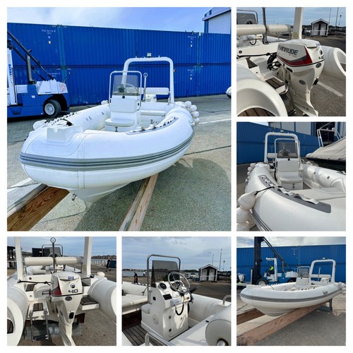 4.8m Rigid Inflatable (RIB) boat, 40hp Outboard, roller Trailer & accessories eBay