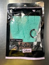 Jacent Green Exfoliating Glove Soft Touch Pamper Your Self NIP