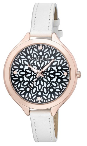 Laura Ashley Women's 42mm Slim Band Geo Pattern Dial Watch (LA31023) - Picture 16 of 17