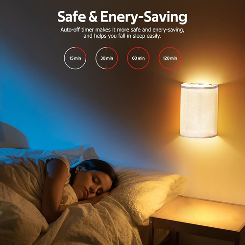 Wall Lights Sconces Set of Two,Rechargeable Battery Operated Wall Lights with Re - Picture 7 of 12