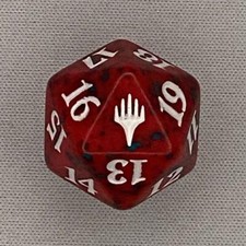 Magic the Gathering MTG Spindown/ D20/ Life Counter - PLANESWALKER SYMBOL RED