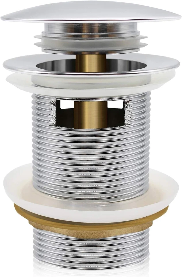 Polished Chrome Pop-Up Drain Stopper for Freestanding Bathtubs - cUPC Certified - Image 4 of 4