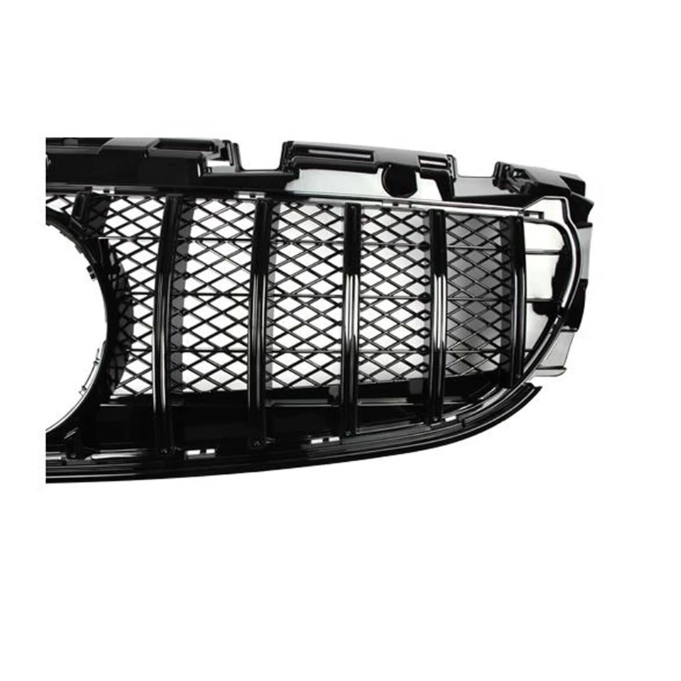 Parrilla delantera negra nueva para Mercedes-Benz Clase SLC R172 2016-2020 estilo GT Foto 3 de 4