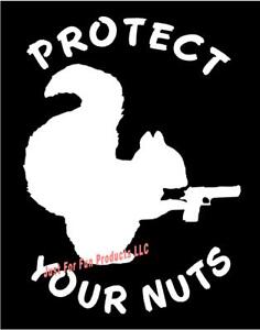 Protect Your Nuts Funny DieCut Vinyl Window Decal Sticker Car Truck SUV JDM