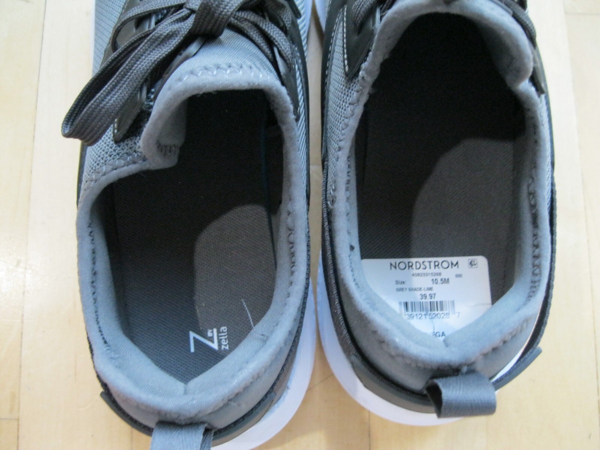 Z by Zella Vega Knit Mesh Upper Lace Up Sneaker Shoe Gray Lime Men