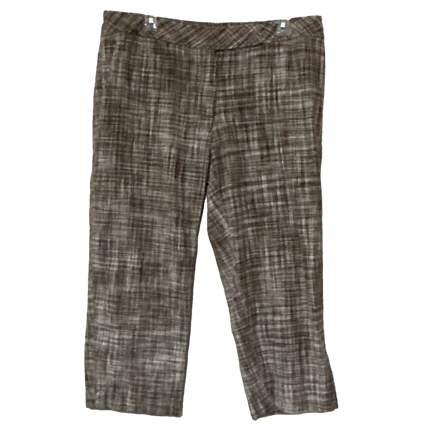 Pantalones de lino Talbots comprobar para De mujer