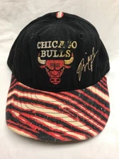 Vintage ZUBAZ Michael Jordan Chicago Bulls SNAPBACK HAT CAP *See Description*