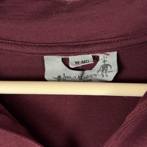 Smartwool Long Sleeve Maroon Baselayer Top Women’s Medium - Picture 4 of 6