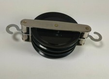 15X GSC 4-16062-15 50m Double Parallel Pulley, Plastic With Metal Housing/Hooks