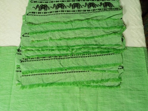 SERVILLETAS/placas de elefante verde claro de 16X13"" de colección + lino Runner de 36 - Imagen 9 de 14