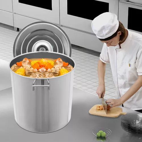 40L/42,27Qt Edelstahl Meeresfrüchte Kochtopf Garnelen Kochen Suppentopf mit Korb - Bild 3 von 6