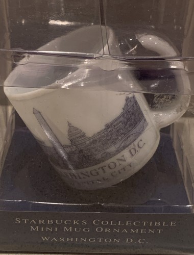 Starbucks Architectural Series Washington DC Collectible Mini Mug Ornament. NEW - Picture 6 of 6