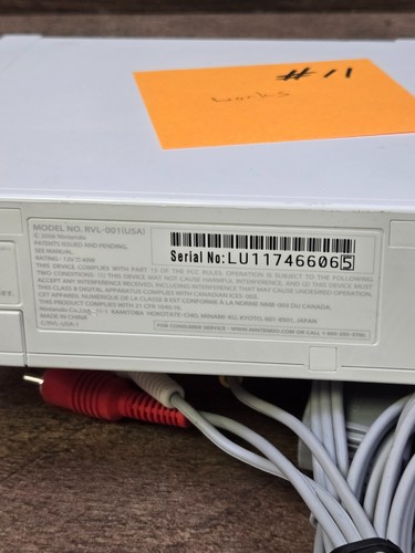 Pacchetto console Nintendo Wii RVL-001 (USA) con controller e cavi testata funzionante - Foto 80 di 102
