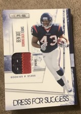 BEN TATE 2010 Rookies & Stars DRESS FOR SUCCESS PRIME Jersey Patch 08/50 ROOKIE